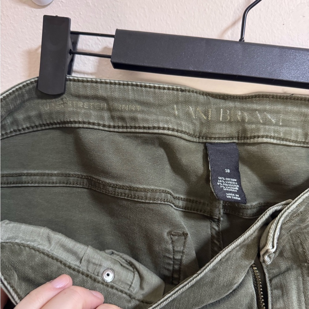 Lane Bryant Green Super Stretch Skinny Jeans – 18 - Picture 3 of 5
